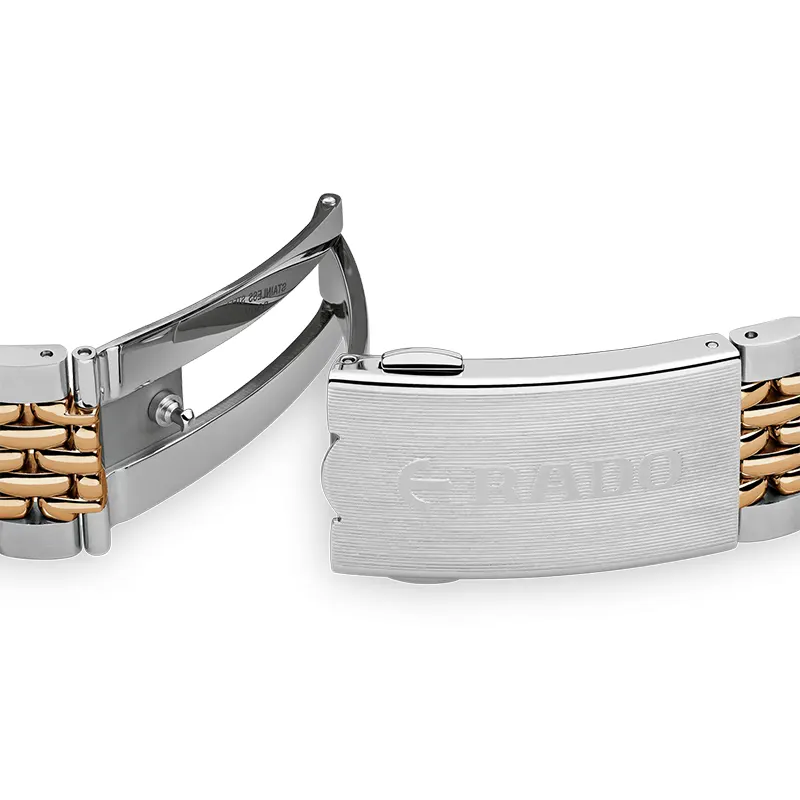 Rado Captain Cook Swiss Automatic Two-tone Ceramic Men's Watch- R32137153